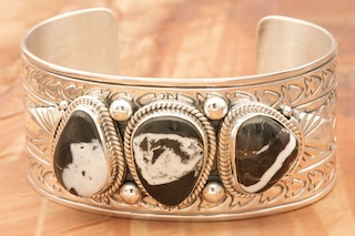 White sale buffalo bracelet